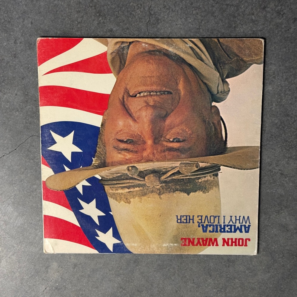 John Wayne America Why I Love Her Vinyl LP RCA LSP-4828 Stereo 1973 Gatefold